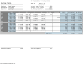 Biweekly Timesheet with Vacation and Sick Day calculation
