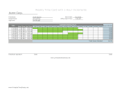 1-Hour Timesheet Weekly With Visual