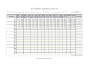 Bi-Weekly Payroll With Overtime