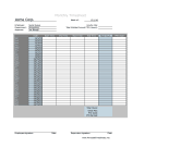 Monthly Timesheet With PTO Calculation