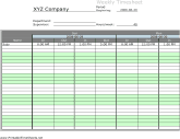 Weekly Multiple-Employee Timesheet with overtime calculation, 2 work periods