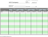 Weekly Multiple-Employee Timesheet with overtime calculation, 1 work period