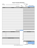 Timesheet With Project Notes