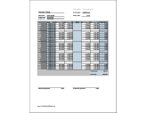 Monthly Timesheet (vertical orientation) with breaktime column