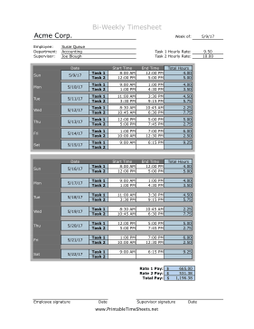 Bi-Weekly Blended Rates 2