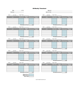 Bi-Weekly Task With Approvals