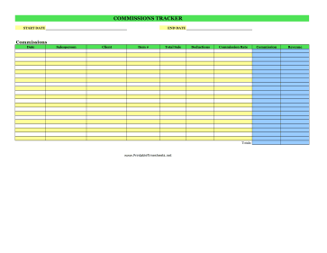 Employer Commissions Timesheet