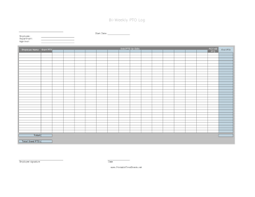 Multiple Employees Bi-Weekly PTO Use