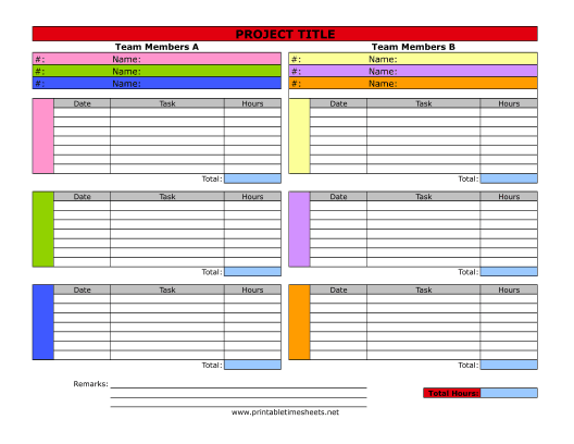 Project Timesheet