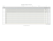 Monthly Payroll With Overtime