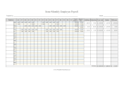 Semi-Monthly Payroll With Budget