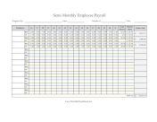 Semi-Monthly Payroll With Overtime