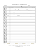 Single Employee Yearly Attendance